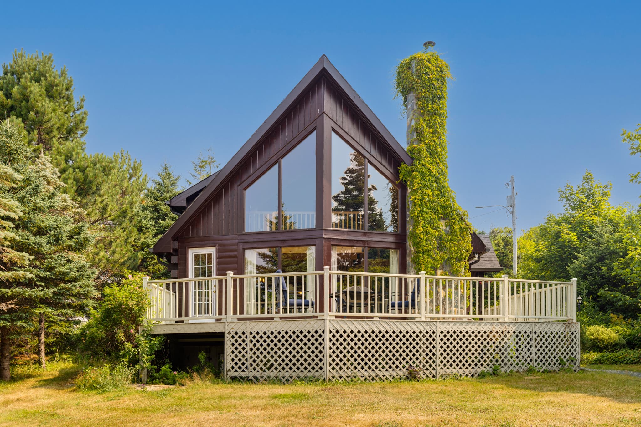 Front exterior with sea view at 335 Tolt Road